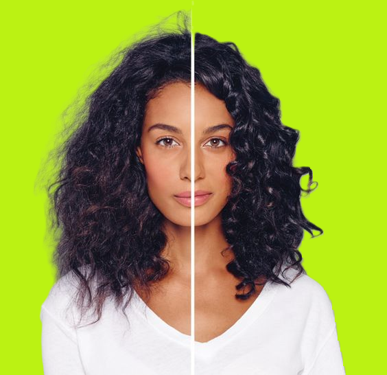 Frizzy Hair Shampoo best before and after results using Salon Essentials curated range